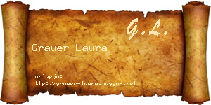 Grauer Laura névjegykártya